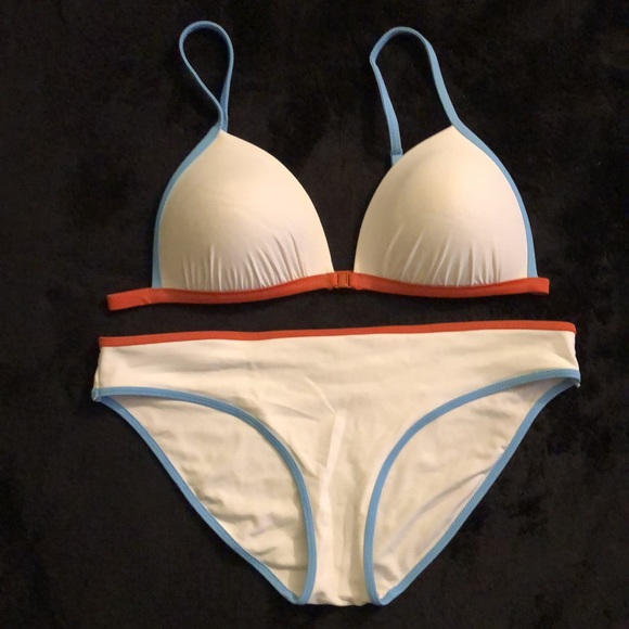 Aerie Retro White Bikini Set - Picture 2 of 8